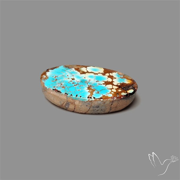 Rare Nishapuri Feroza Turquoise Cabochon Authentic
