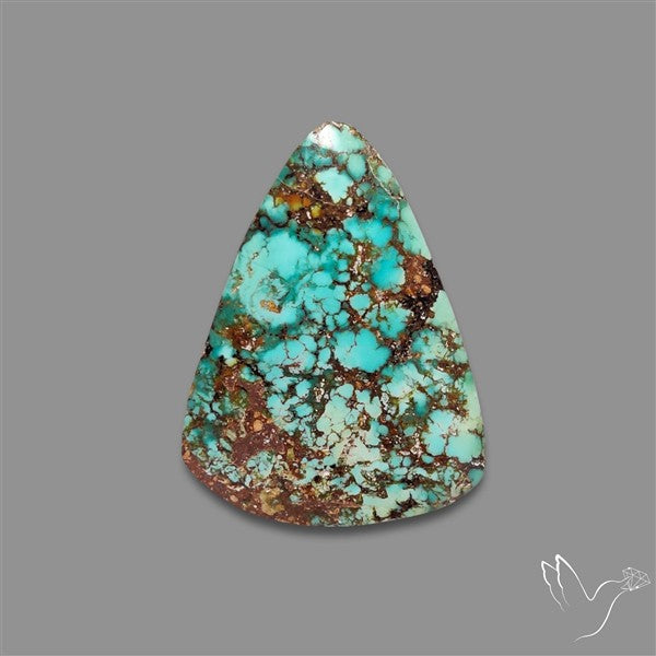Rare Nishapuri Feroza Turquoise Cabochon Authentic