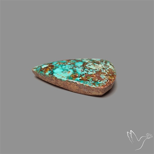 Rare Nishapuri Feroza Turquoise Cabochon Authentic