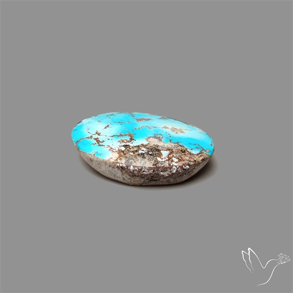 Rare Nishapuri Feroza Turquoise Cabochon Authentic