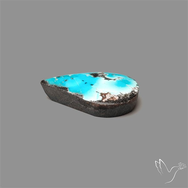 Rare Nishapuri Feroza Turquoise Cabochon Authentic