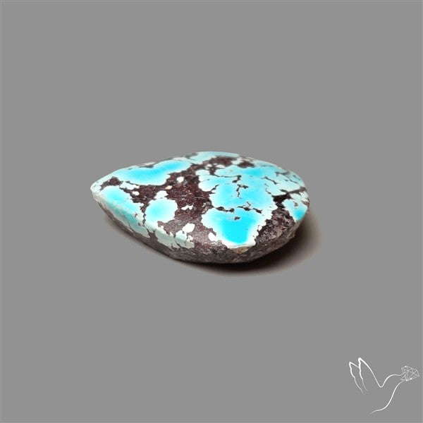 Rare Nishapuri Feroza Turquoise Cabochon Authentic