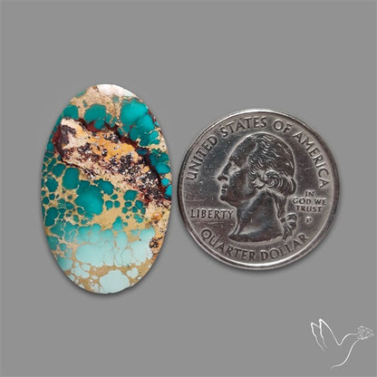 Rare Nishapuri Feroza Turquoise Cabochon Authentic