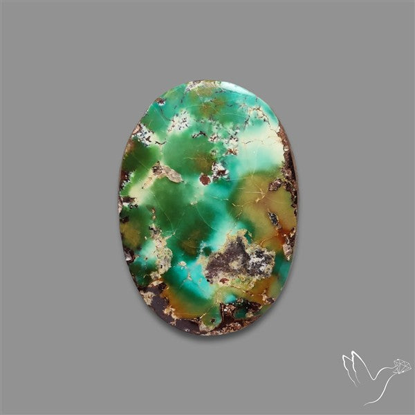 Rare Nishapuri Feroza Turquoise Cabochon Authentic