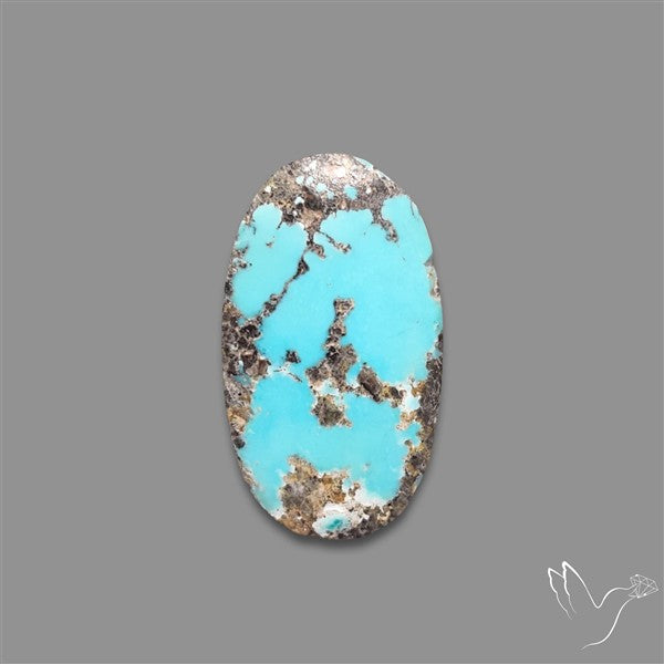 Rare Nishapuri Feroza Turquoise Cabochon Authentic