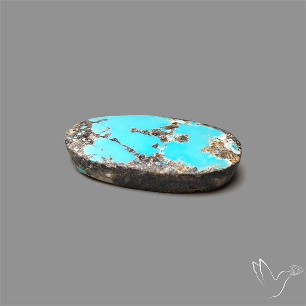 Rare Nishapuri Feroza Turquoise Cabochon Authentic