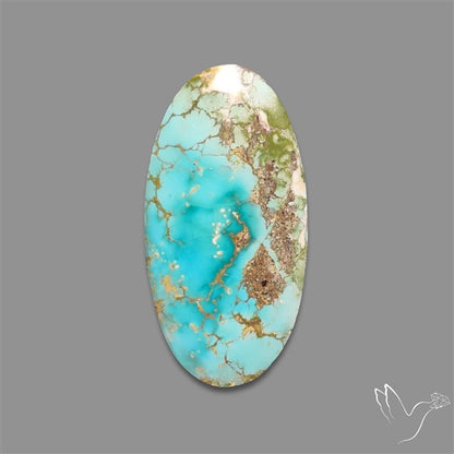 Rare Nishapuri Feroza Turquoise Cabochon Authentic