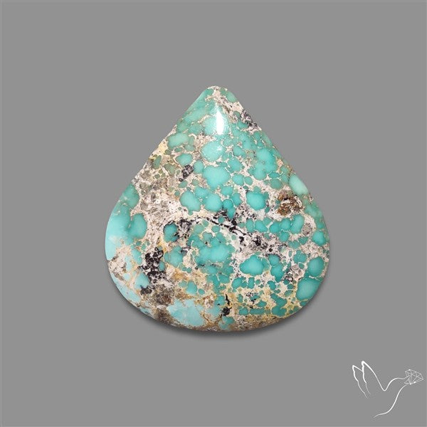 Rare Nishapuri Feroza Turquoise Cabochon Authentic