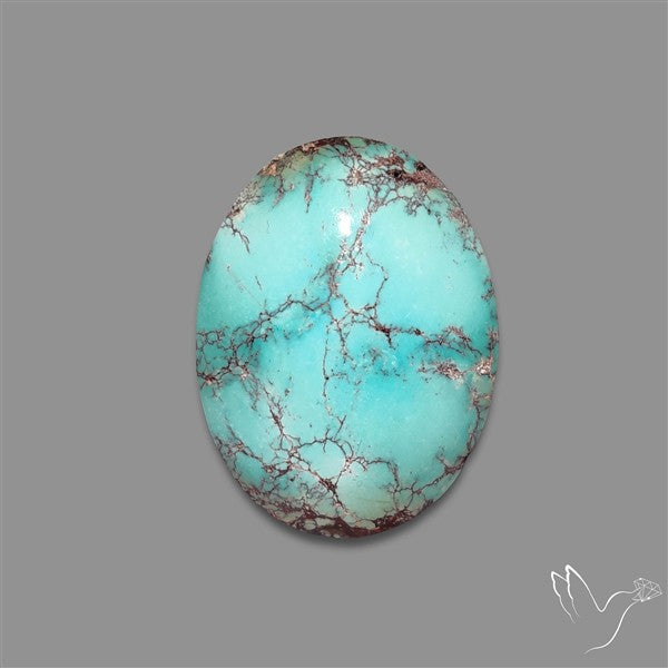 Rare Nishapuri Feroza Turquoise Cabochon Authentic
