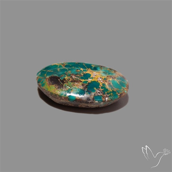 Rare Nishapuri Feroza Turquoise Cabochon Authentic