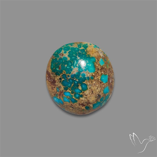 Rare Nishapuri Feroza Turquoise Cabochon Authentic