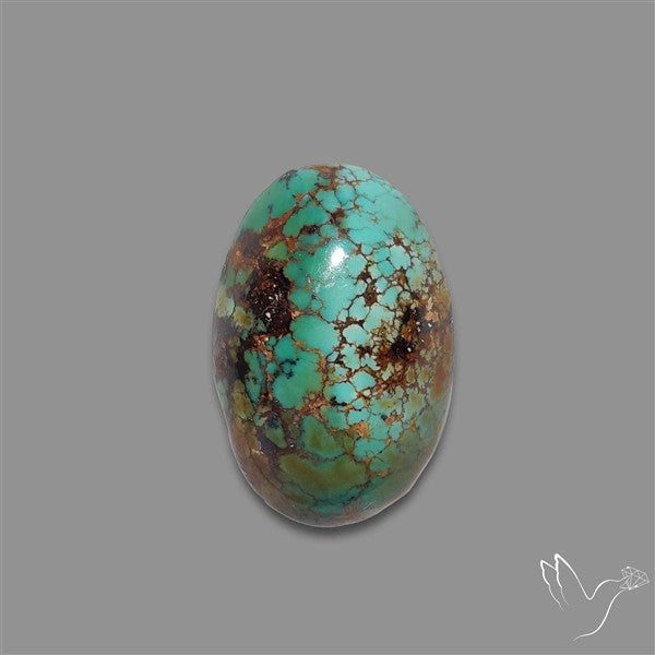 Rare Nishapuri Feroza Turquoise Cabochon Authentic