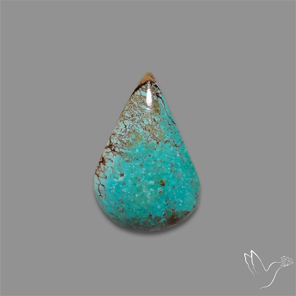 Rare Nishapuri Feroza Turquoise Cabochon Authentic