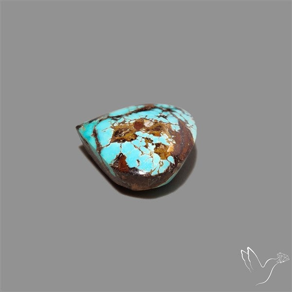 Rare Nishapuri Feroza Turquoise Cabochon Authentic