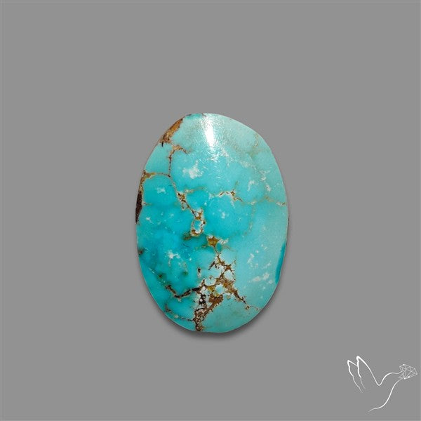 Rare Nishapuri Feroza Turquoise Cabochon Authentic