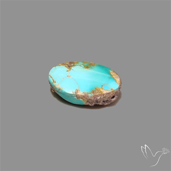 Rare Nishapuri Feroza Turquoise Cabochon Authentic