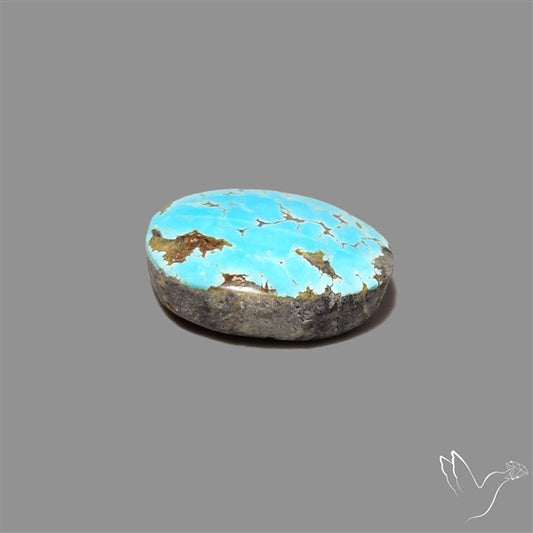 Rare Nishapuri Feroza Turquoise Cabochon Authentic
