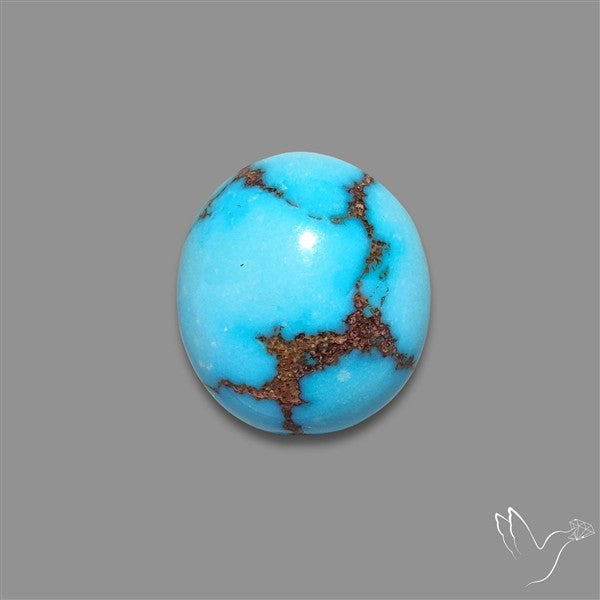 Rare Egyptian Turquoise Cabochon from Sinai Peninsula
