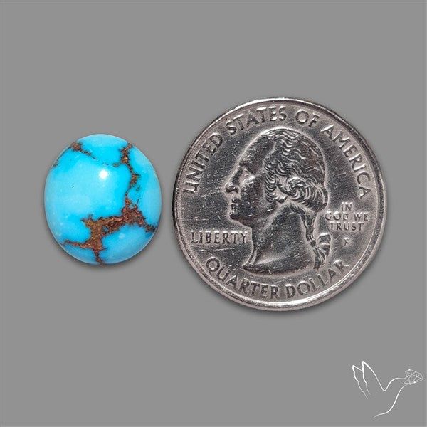 Rare Egyptian Turquoise Cabochon from Sinai Peninsula