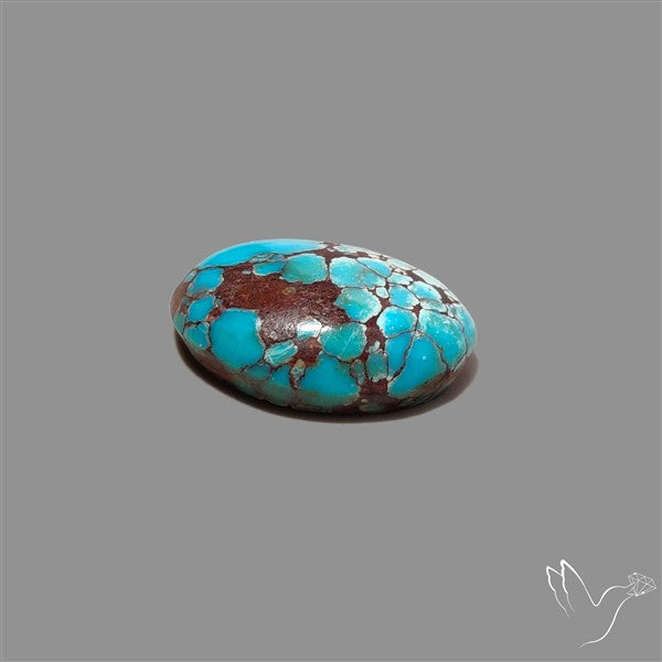 Rare Egyptian Turquoise Cabochon from Sinai Peninsula