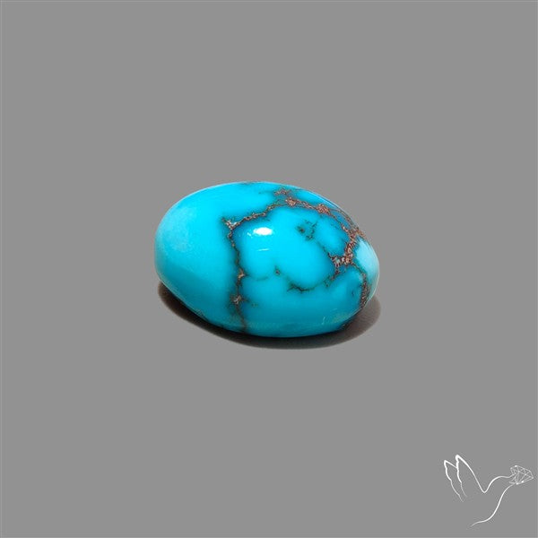 Rare Egyptian Turquoise Cabochon from Sinai Peninsula