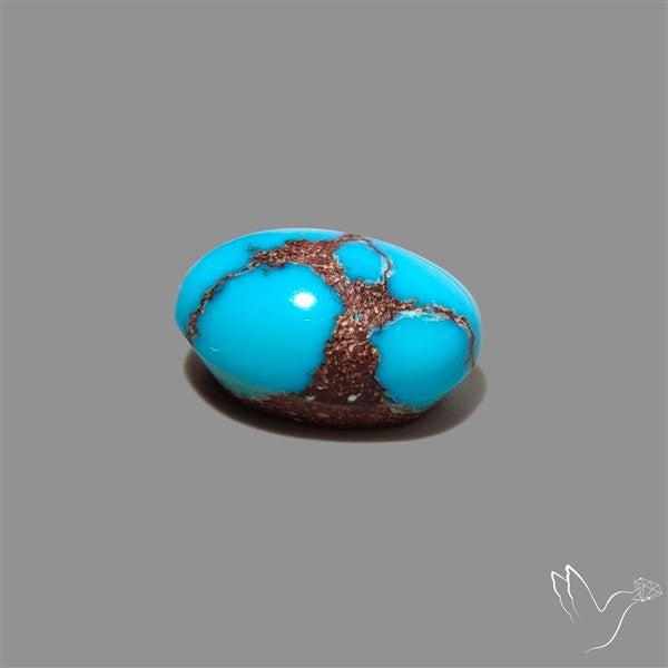 Rare Egyptian Turquoise Cabochon from Sinai Peninsula