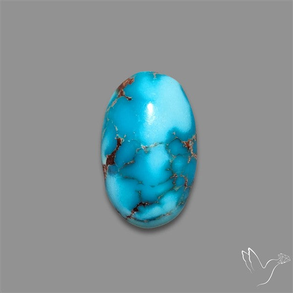 Rare Egyptian Turquoise Cabochon from Sinai Peninsula
