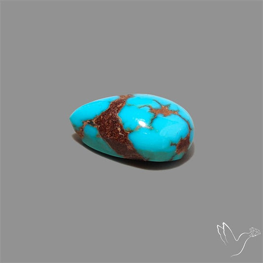 Rare Egyptian Turquoise Cabochon from Sinai Peninsula