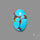 Rare Egyptian Turquoise Cabochon from Sinai Peninsula