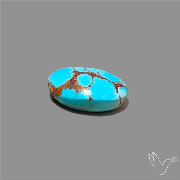Rare Egyptian Turquoise Cabochon from Sinai Peninsula