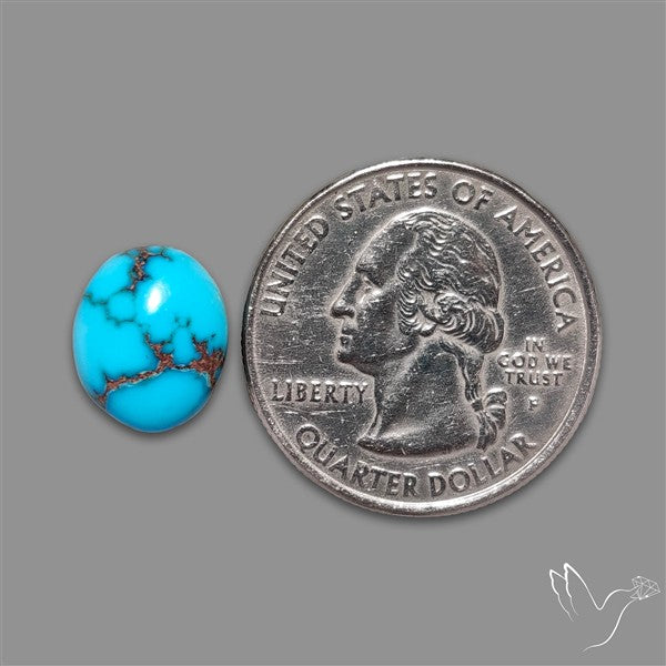 Rare Egyptian Turquoise Cabochon from Sinai Peninsula