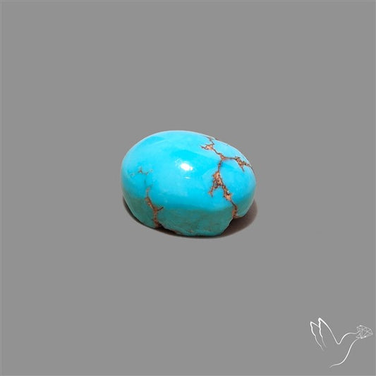 Rare Egyptian Turquoise Cabochon from Sinai Peninsula