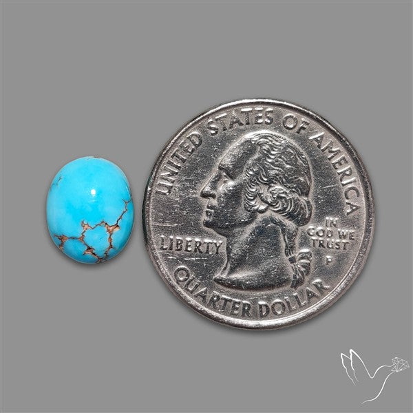 Rare Egyptian Turquoise Cabochon from Sinai Peninsula
