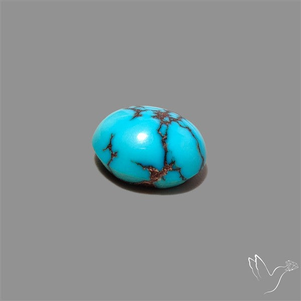 Rare Egyptian Turquoise Cabochon from Sinai Peninsula