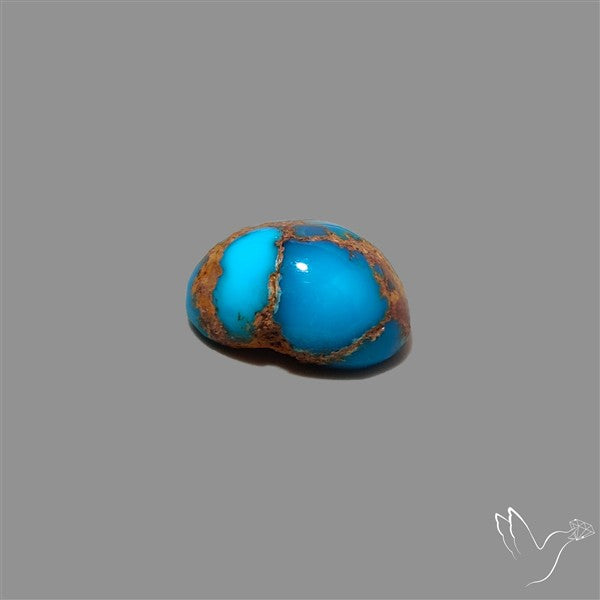 Rare Egyptian Turquoise Cabochon from Sinai Peninsula