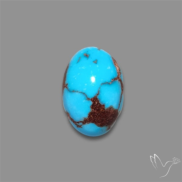 Rare Egyptian Turquoise Cabochon from Sinai Peninsula