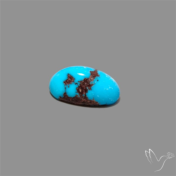 Rare Egyptian Turquoise Cabochon from Sinai Peninsula