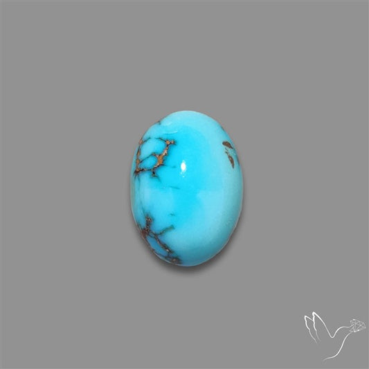 Rare Egyptian Turquoise Cabochon from Sinai Peninsula
