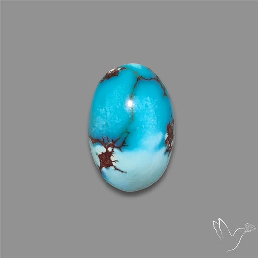 Rare Egyptian Turquoise Cabochon from Sinai Peninsula