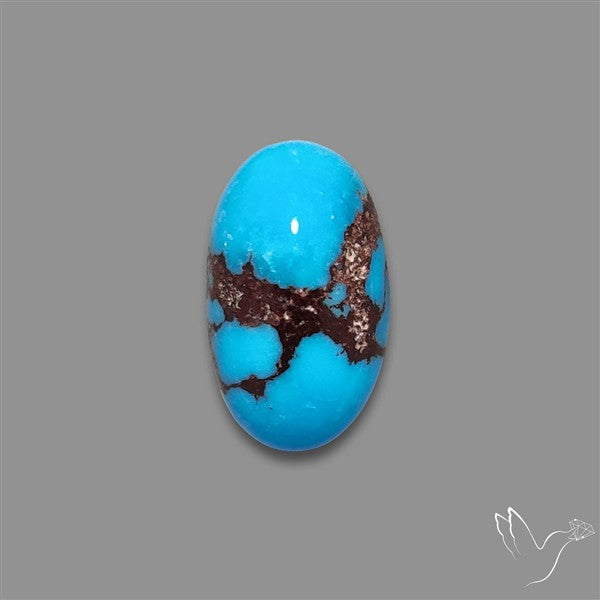 Rare Egyptian Turquoise Cabochon from Sinai Peninsula
