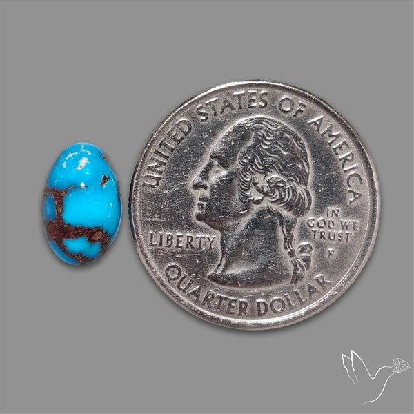 Rare Egyptian Turquoise Cabochon from Sinai Peninsula