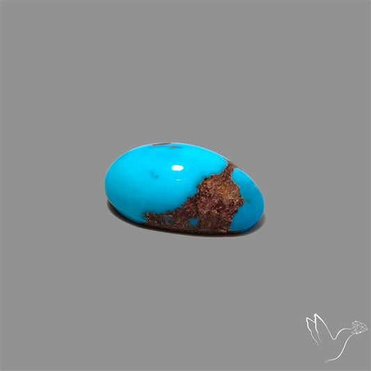 Rare Egyptian Turquoise Cabochon from Sinai Peninsula