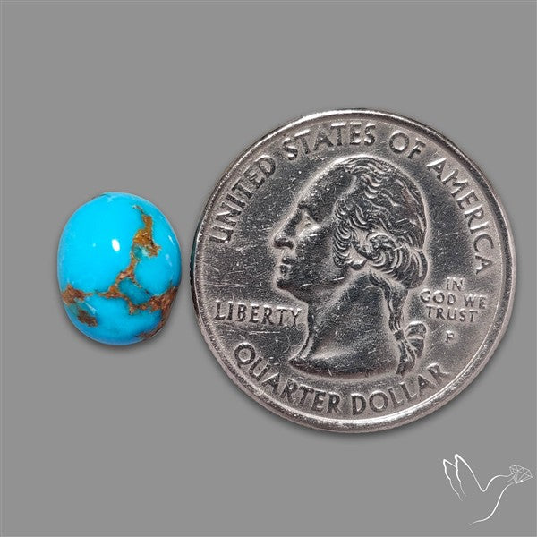 Rare Egyptian Turquoise Cabochon from Sinai Peninsula