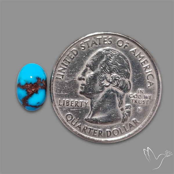 Rare Egyptian Turquoise Cabochon from Sinai Peninsula