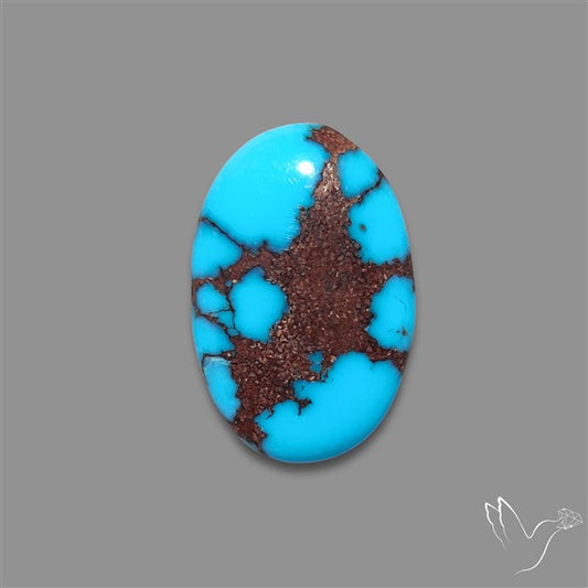 Rare Egyptian Turquoise Cabochon from Sinai Peninsula
