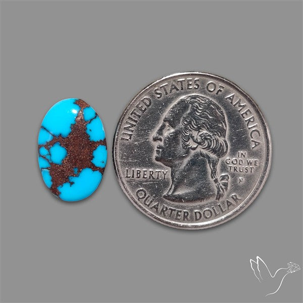 Rare Egyptian Turquoise Cabochon from Sinai Peninsula