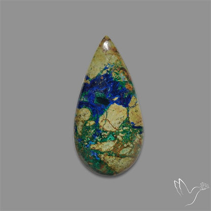Azurite in Matrix Cabochon