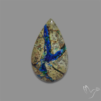 Azurite in Matrix Cabochon