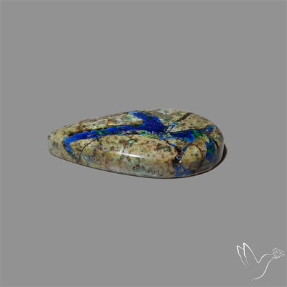 Azurite in Matrix Cabochon