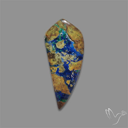Azurite in Matrix Cabochon